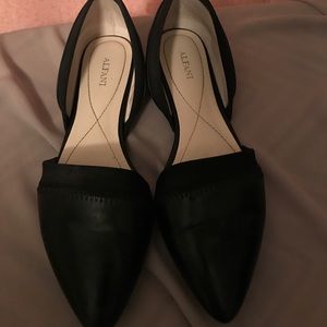 Black Alfani pointed-toe flats