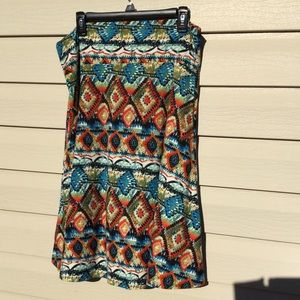 FINAL MARKDOWN 🌺LuLaRoe  Multicolor Azure Skirt