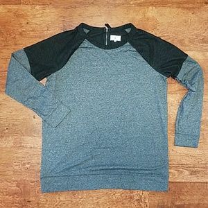 Lou & Gray sweatshirt-sweater-tunic gray/black