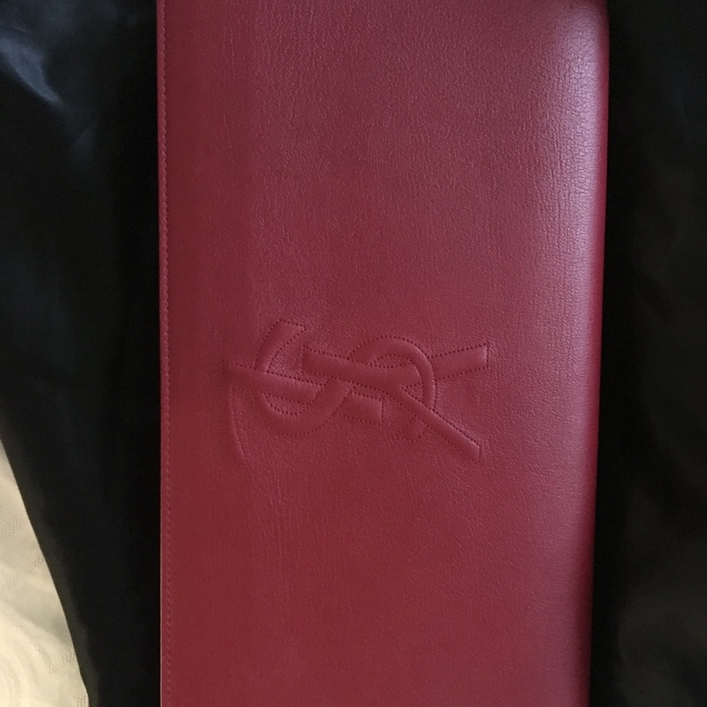 Red YSL clutch