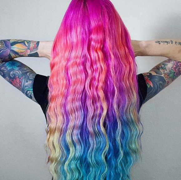 Virgin Remy Rainbow Beauty Full lace Wig 26-28 inc