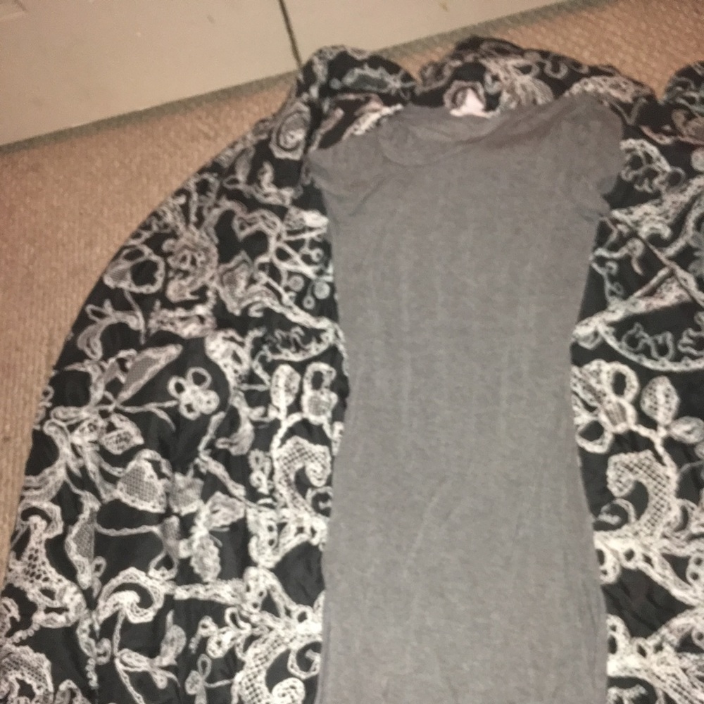 Long gray dress