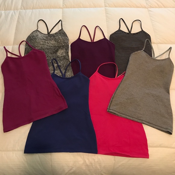 lululemon athletica Tops - Lot of 7 Lululemon Power Y Tanks, Size 4