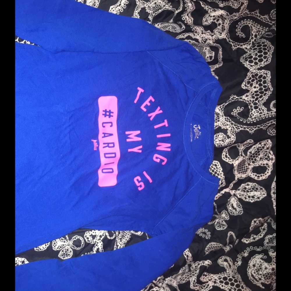 Blue long sleeve shirt