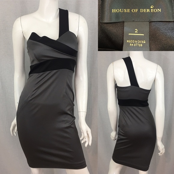 House of Dereon Dresses & Skirts - 🎈Size 2 House Of Dereon One Shoulder Pencil Dress