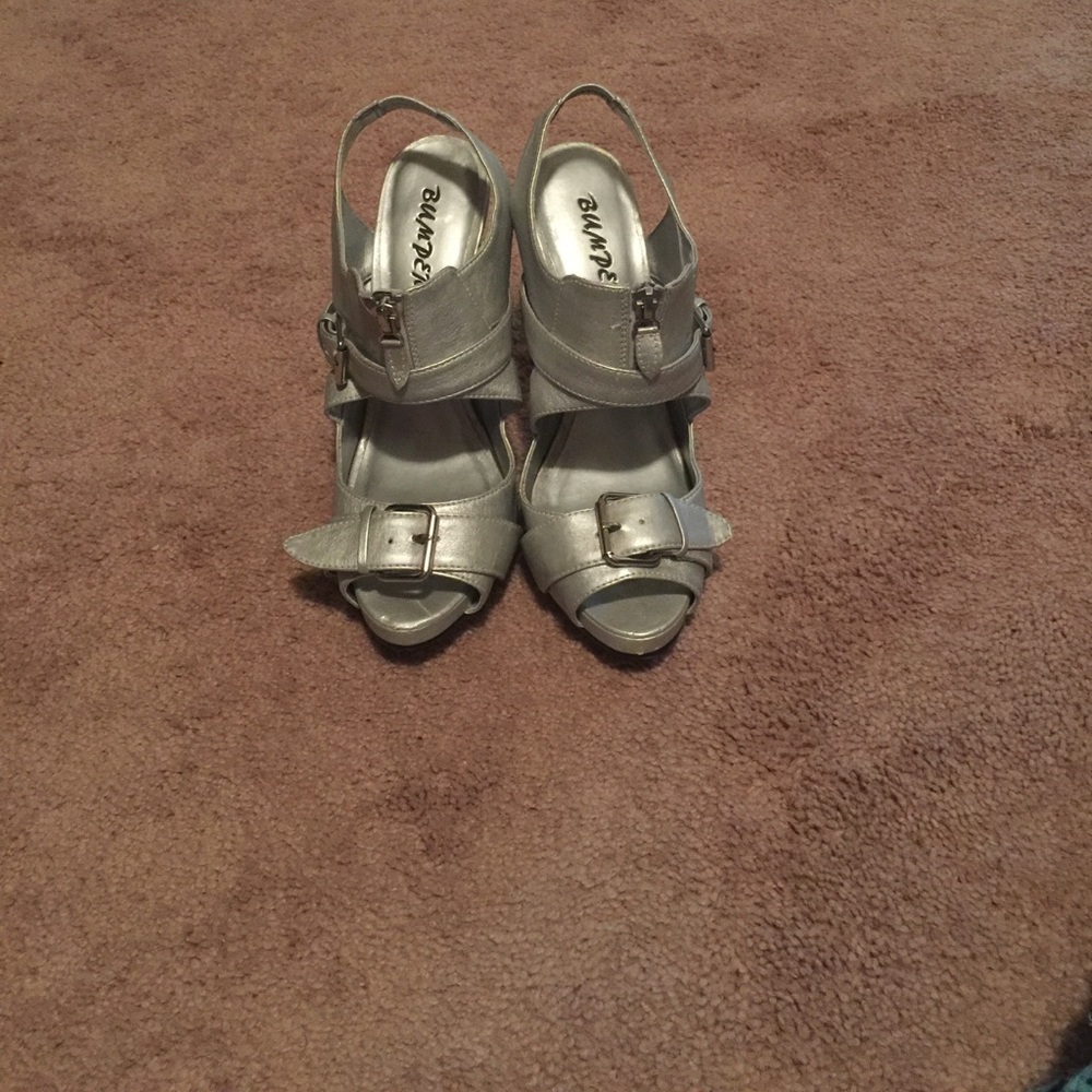 Silver shoes
