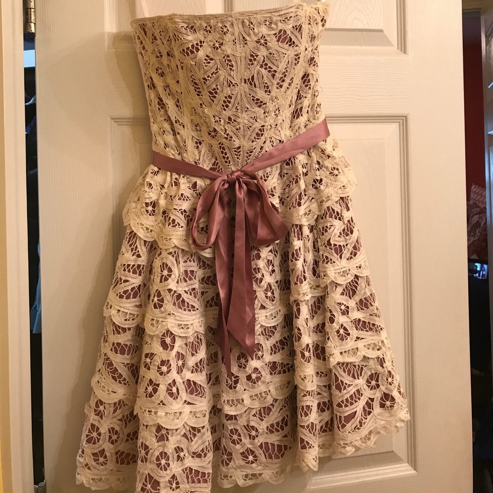 Lace Betsey Johnson Strapless Dress