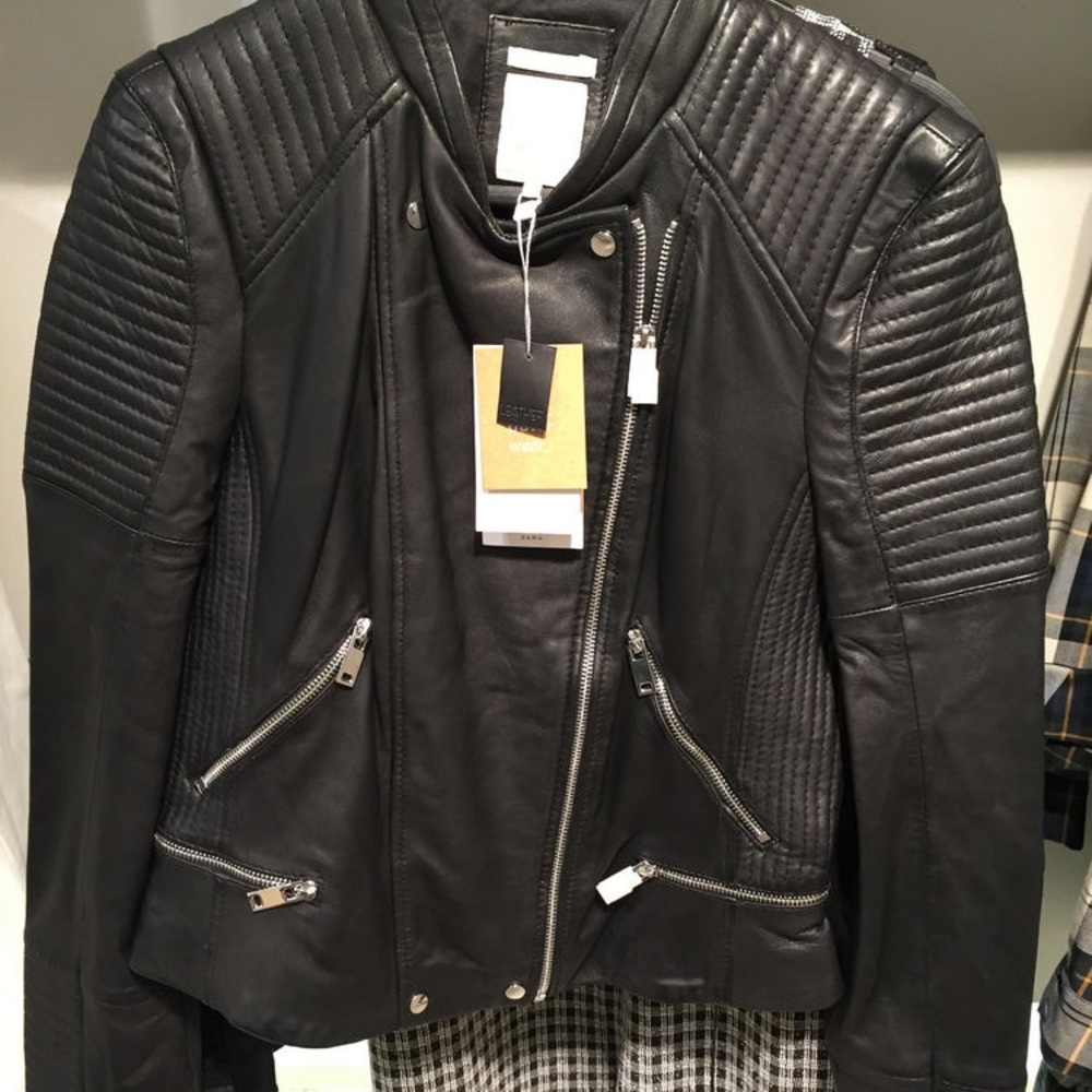 Zara faux leather jacket