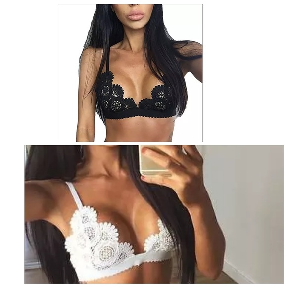 Sexy Women Lace Floral Bralette Bralet Bra - Picture 1 of 5