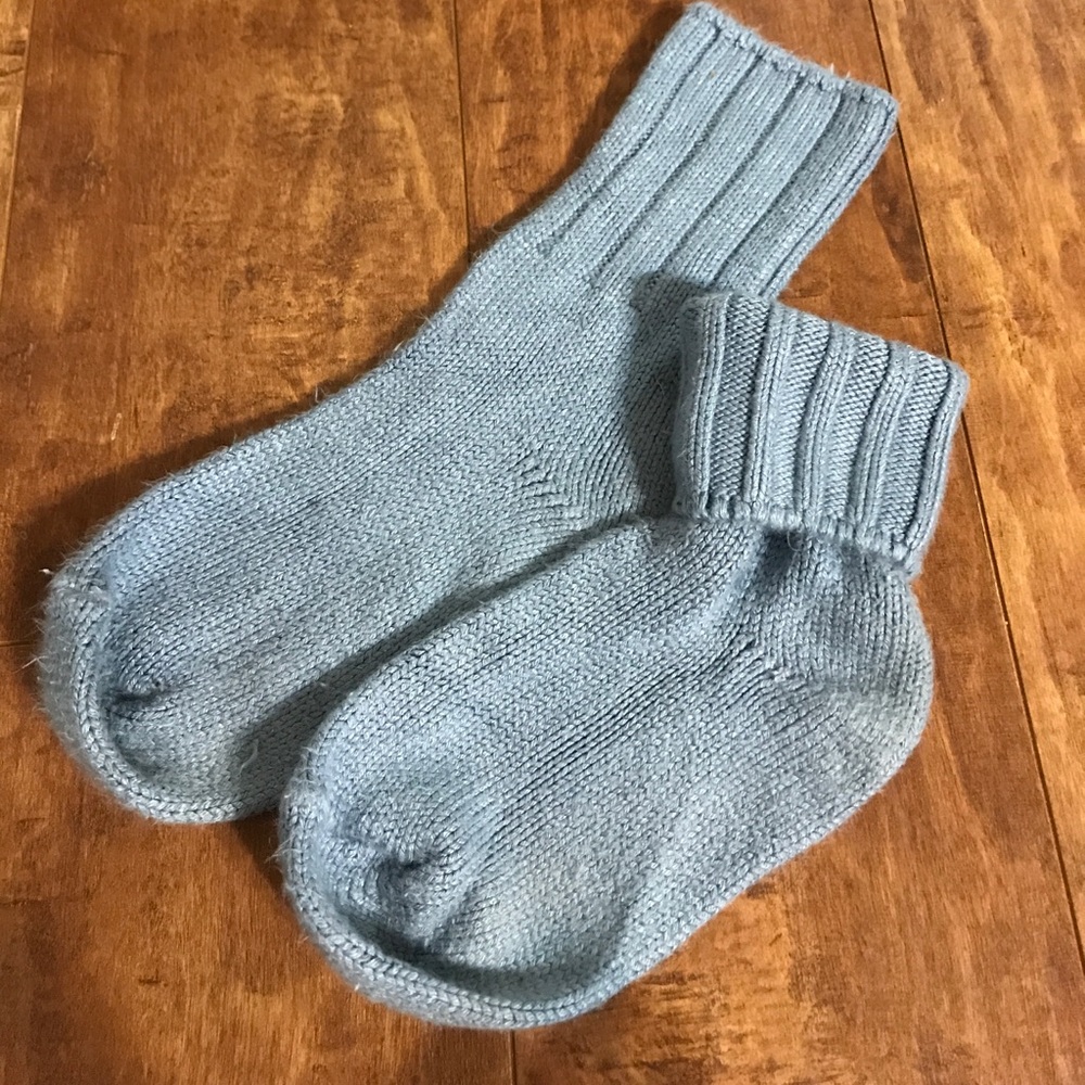 Blue Knitted/Wool socks