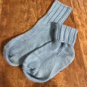 Blue Knitted/Wool socks