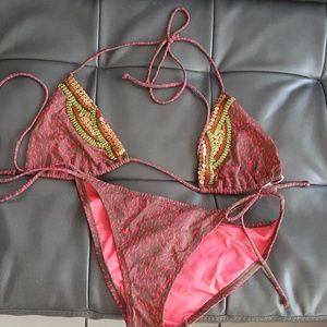 Beautiful, embroidered VS Swim 2 Piece