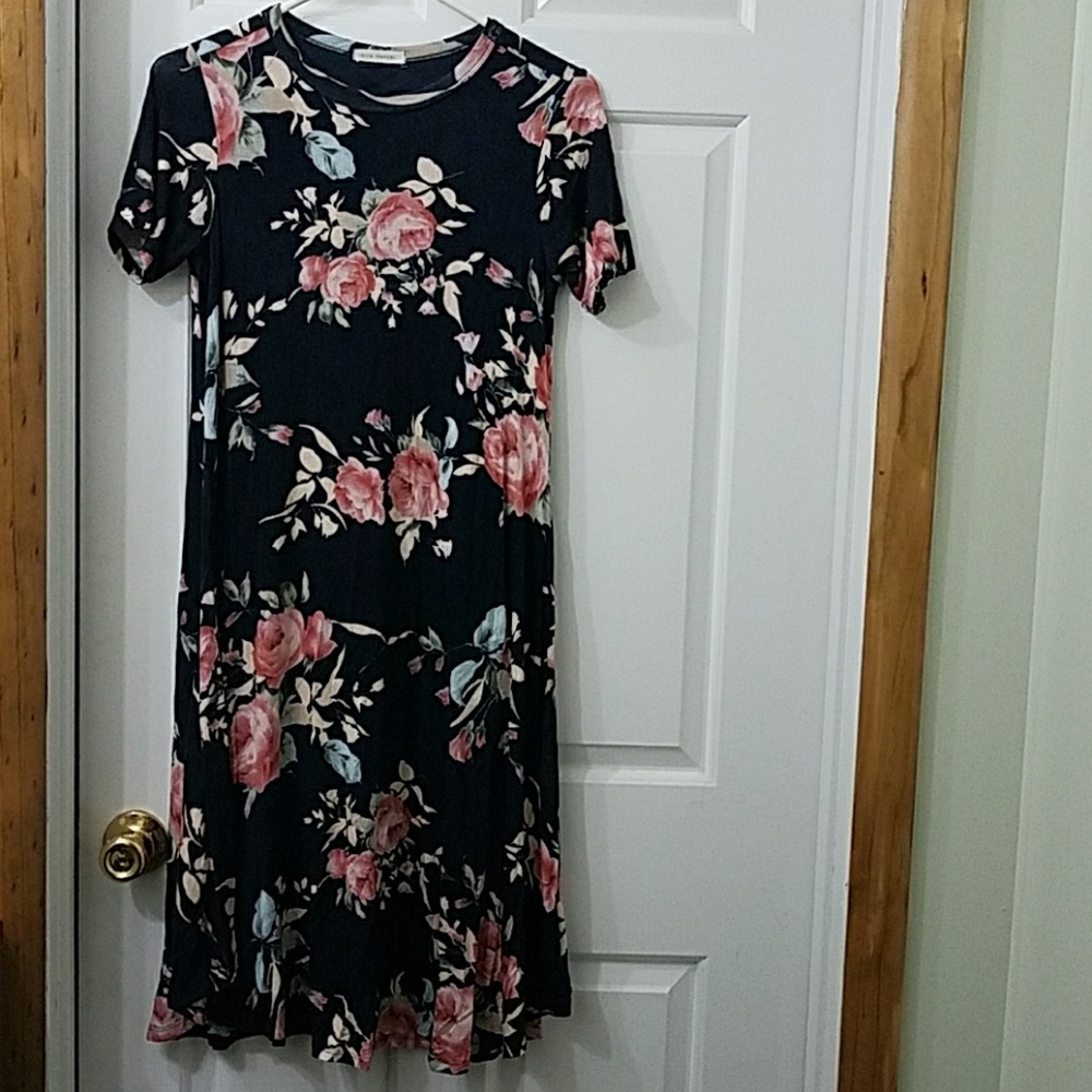 Dress of navy blue