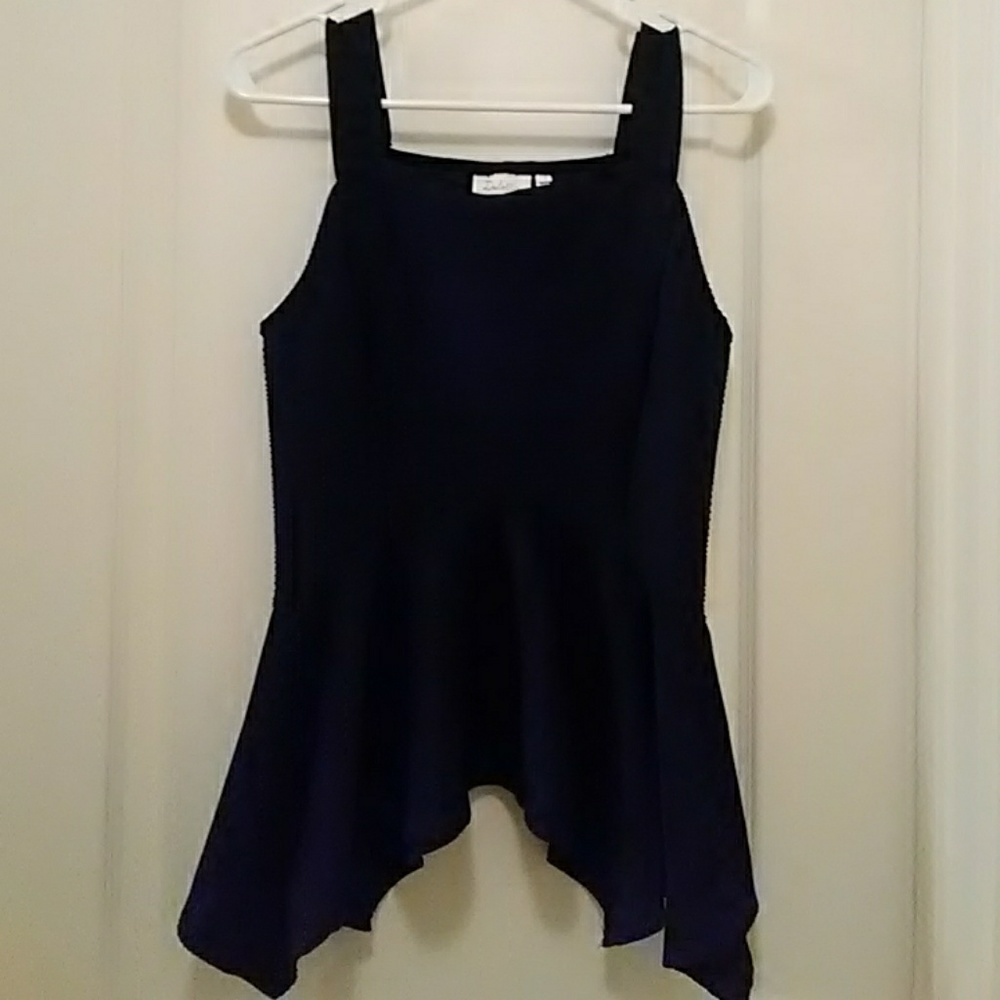 Anthropologie Black Flare Shirt