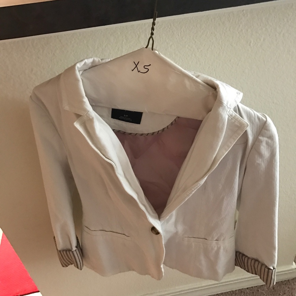 Cream American Eagle Blazer