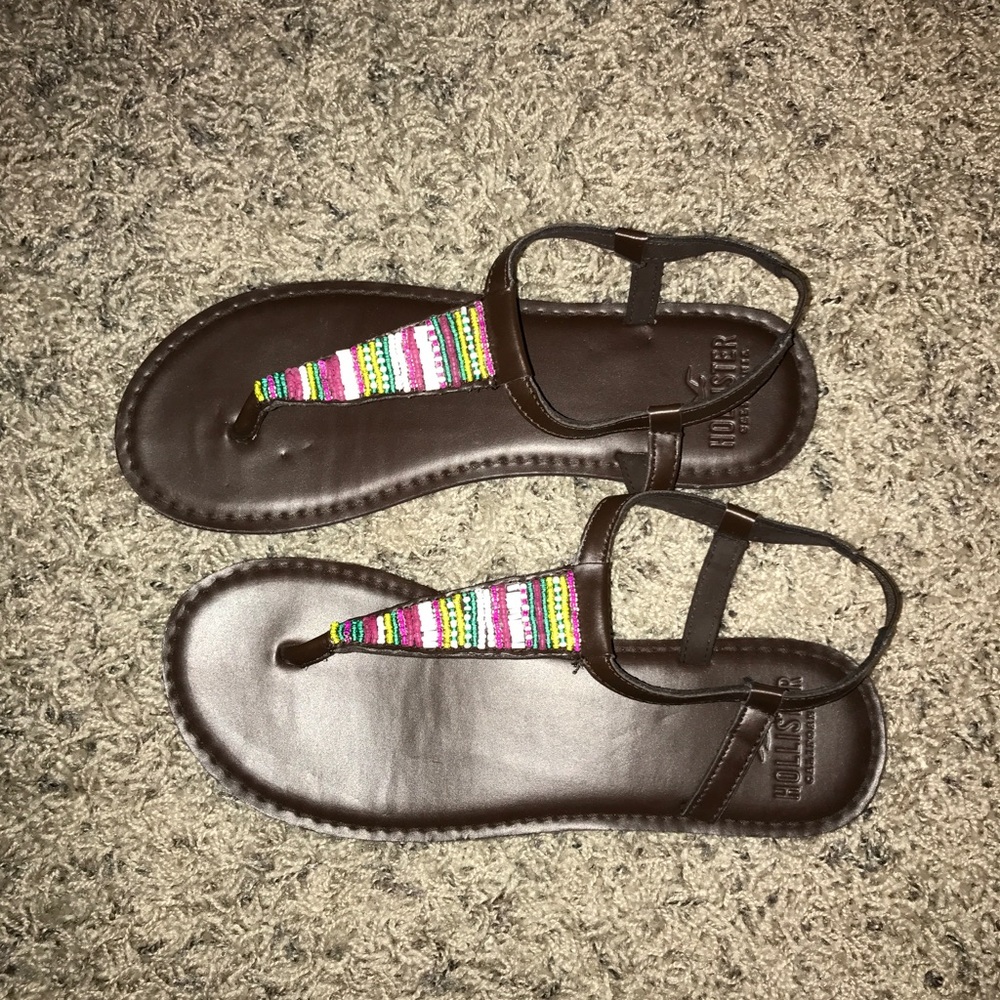 Hollister beaded sandals
