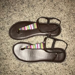 Hollister beaded sandals