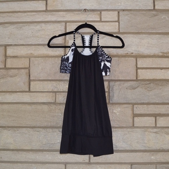 lululemon athletica Tops - Lululemon No Limits Tank Black Floral Sz 4