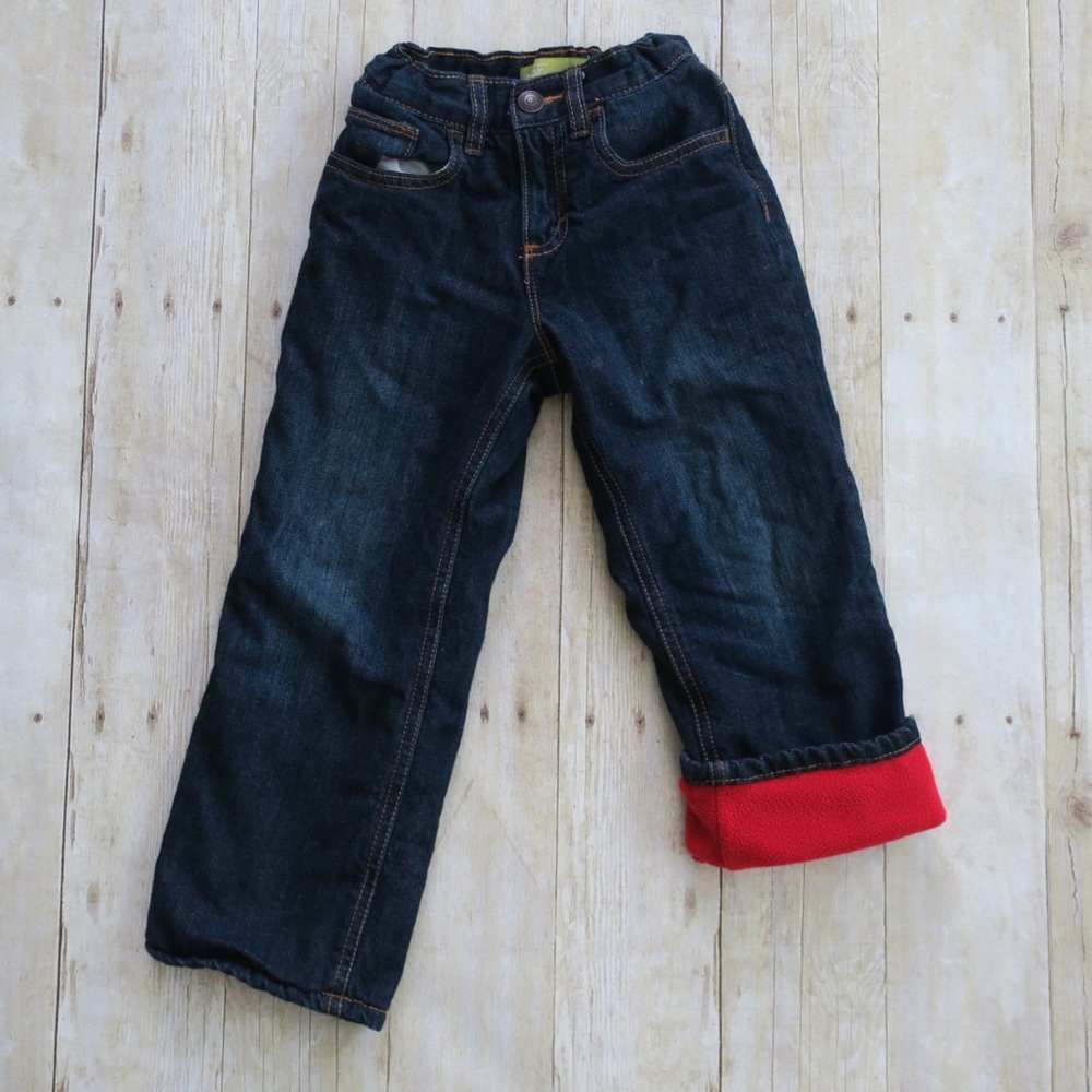 Boys Old Navy Fleece-lined Jeans size 4T EUC!