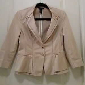 White House Black Market Beige Blazer