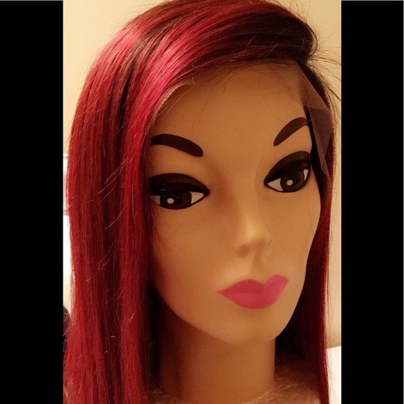 Human lace wig ombré