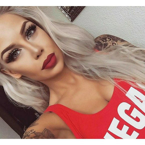 Silver Platinum Blonde LaceFront Wig 22-26 inches!