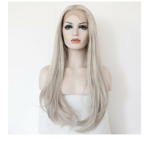 Silver Platinum Blonde LaceFront Wig 22-26 inches!