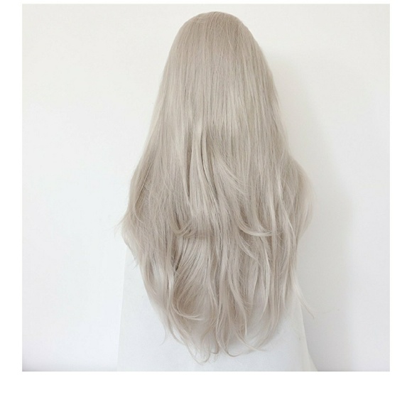 Silver Platinum Blonde LaceFront Wig 22-26 inches!