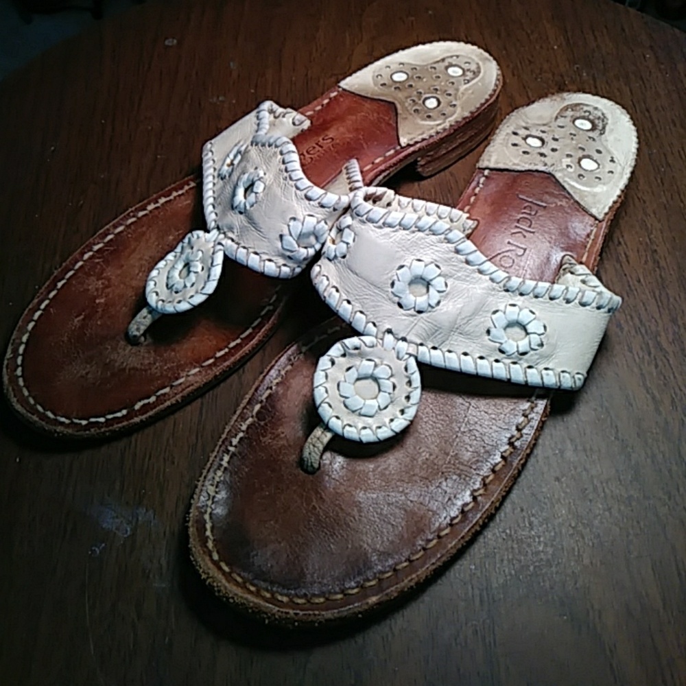 Jack Rogers Navajo Palm Beach Flip Flops Sandals