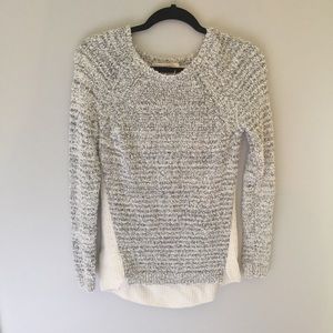 Ann Taylor Loft High Low Cable Knit Sweater