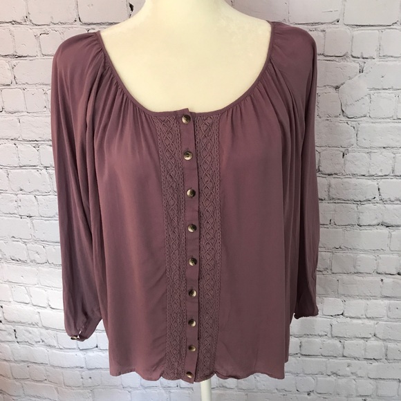 Spense Tops - Spense women's Lilac 3/4 sleeve Blouse