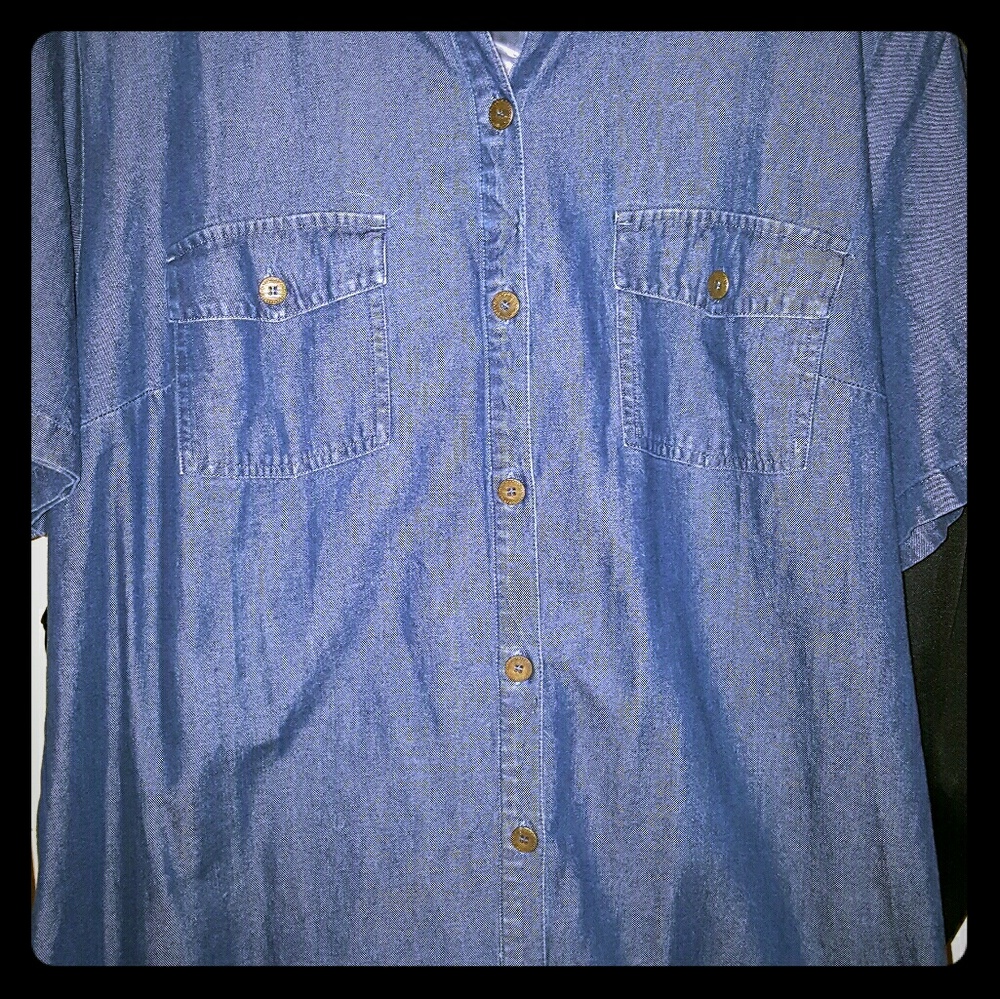 Denim Knee length dress