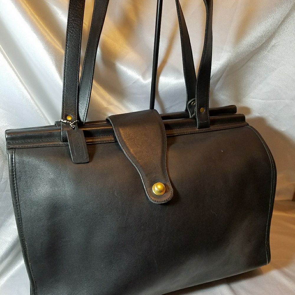 *SALE TODAY!* Coach XL Black Leather Barclay Tote