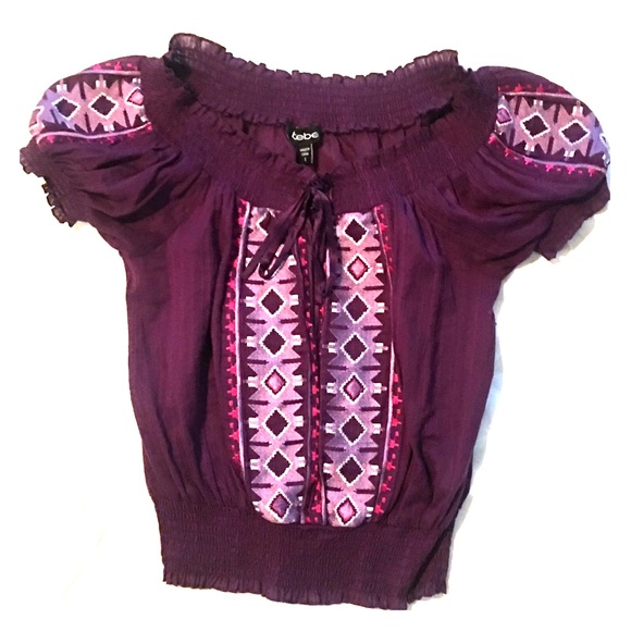 Fun bebe top!! - Picture 1 of 2