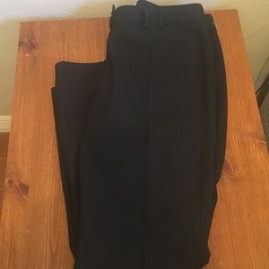 The Limited Drew Fit Slacks Black + Blue Stripe