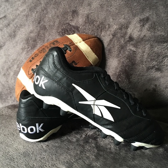 Men's REEBOK Black NFL Players Football Cleats - Picture 2 of 6