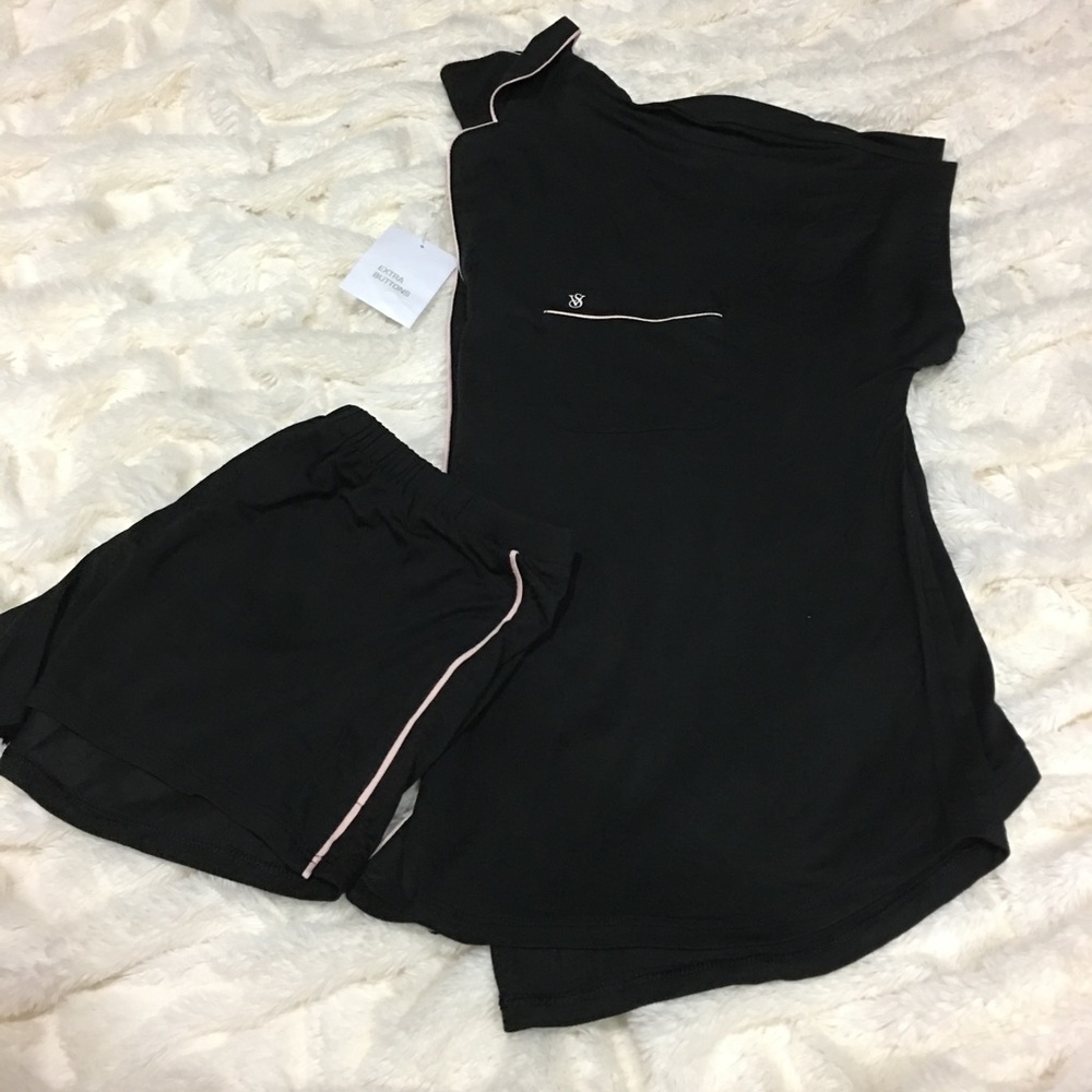Victoria's Secret sz Small SET Sleep Shirt & Short - Picture 4 of 7