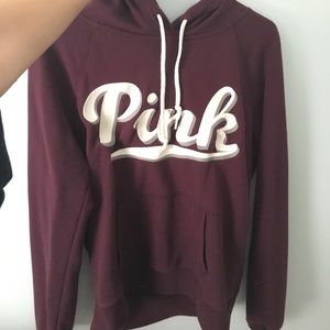 Burgundy PINK Hoodie (size M)