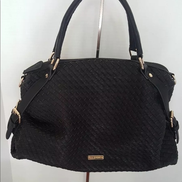 Urban Expressions Handbags - Urban Expressions Woven tote Hobo Handbag Black