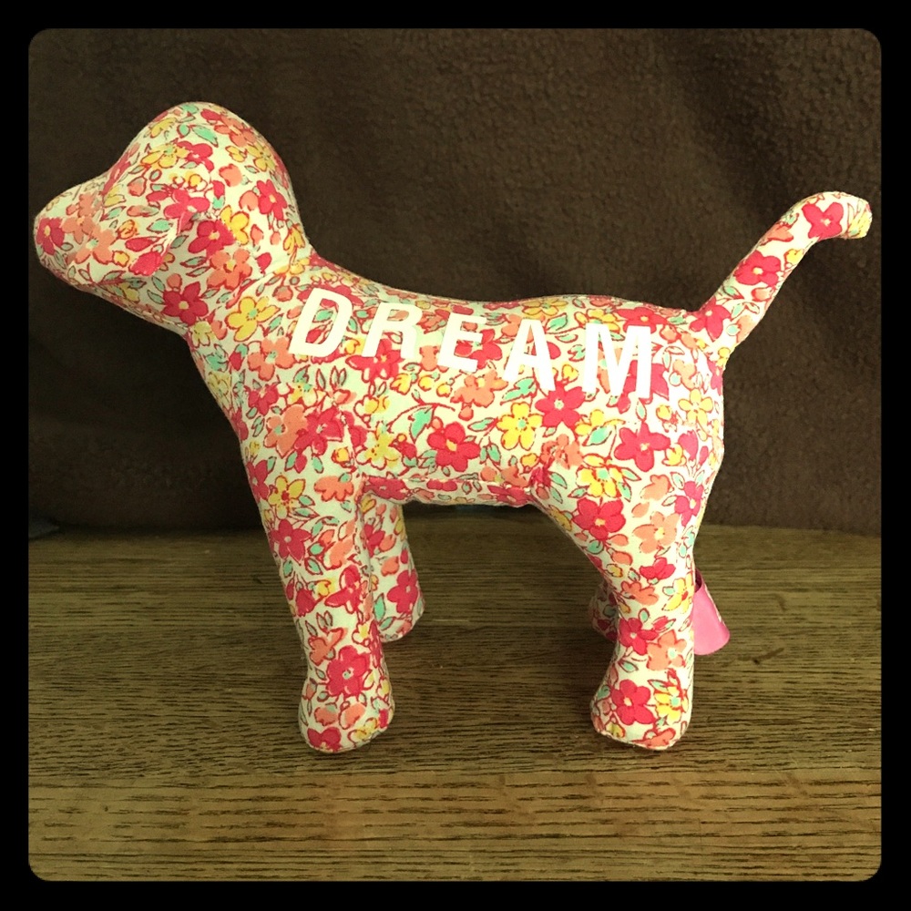 VICTORIA'S SECRET Flower Dream PINK PLUSH DOG
