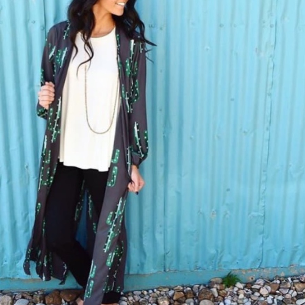 BNWT! Buddy love cactus duster