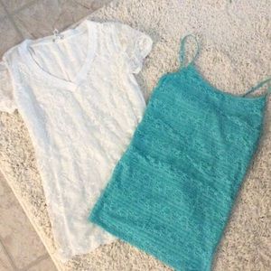 Aeropostale Lace T-shirt and Camisole Bundle