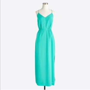 JCrew Kelly Green Racerback Maxi Dress