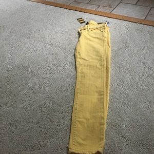 Yellow Ralph Lauren size 28 skinny jeans