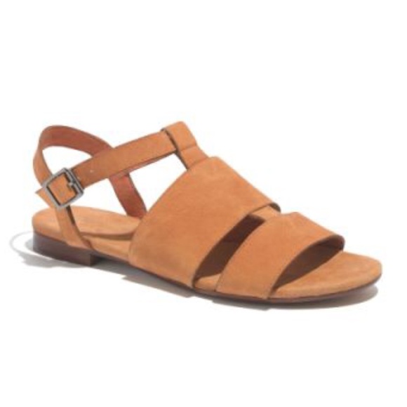 Madewell Shoes - MADEWELL sandstone leather center strap