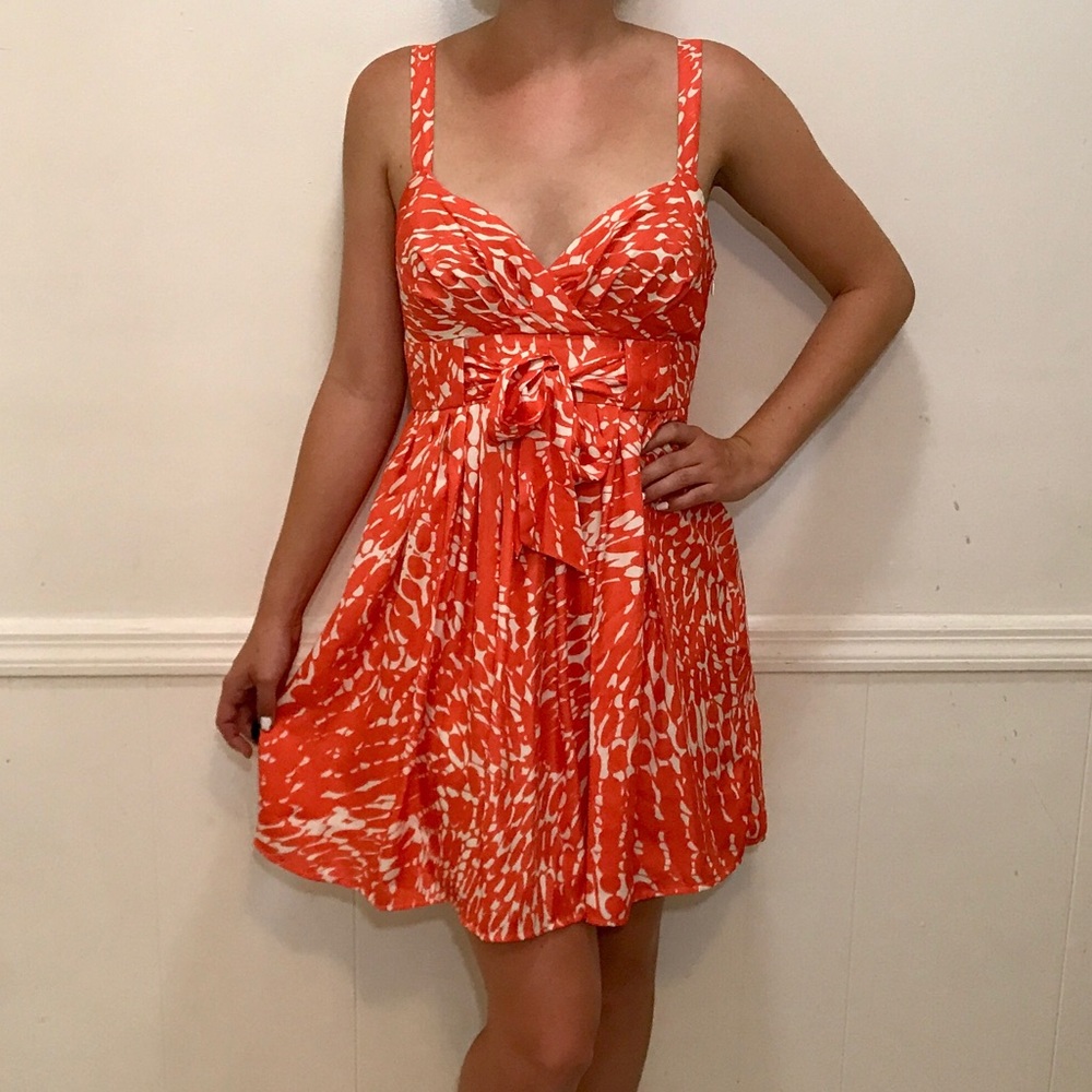 LC Orange Babydoll Dress