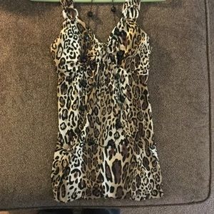 Leapard print blouse