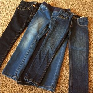 3 Pairs of Little Girls 4T Jeans