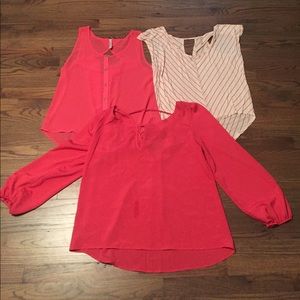 Three size large boutique tops