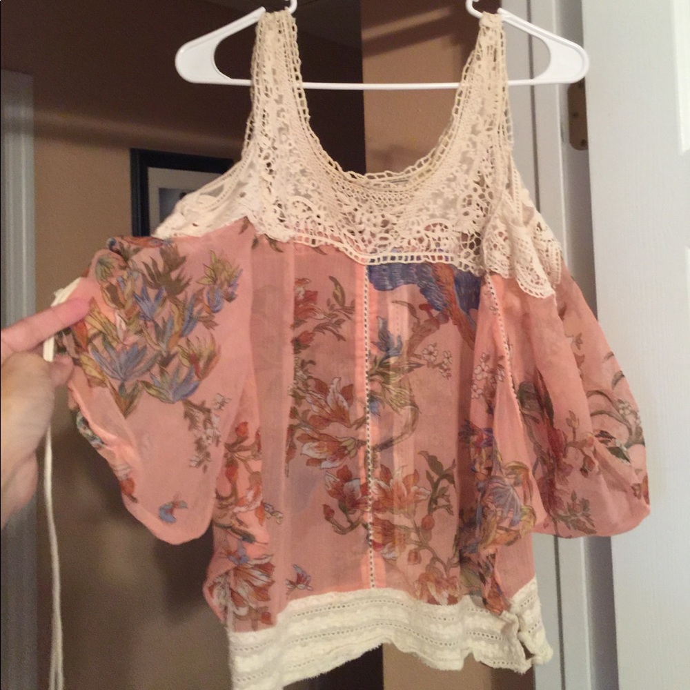 Strapped off the shoulder top